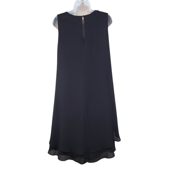 VINCE CAMUTO Embellished Neck Chiffon Hi Low Dress   Size 6 - Picture 6 of 12